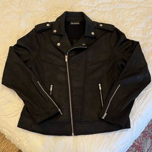 The Kooples Sport Moto Jacket Black